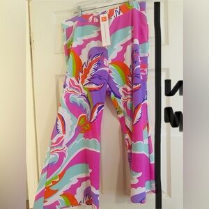 Jude Connally Pink and Purple Wide Leg Pants